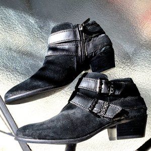 Sam Edelman black leather ankle boots US size 6,5 EUR.37.5